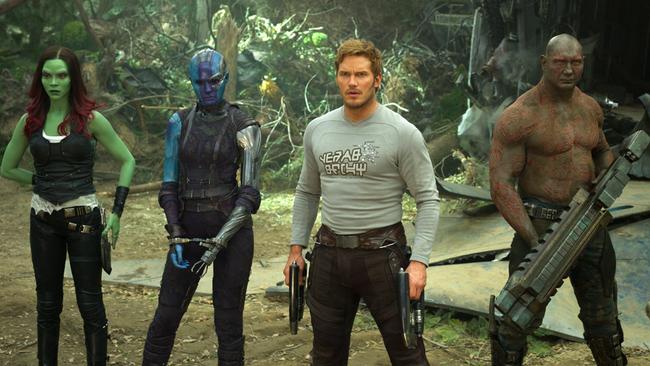 Pratt, just POURED into that uniform in Guardians of the Galaxy 2. Picture: AP