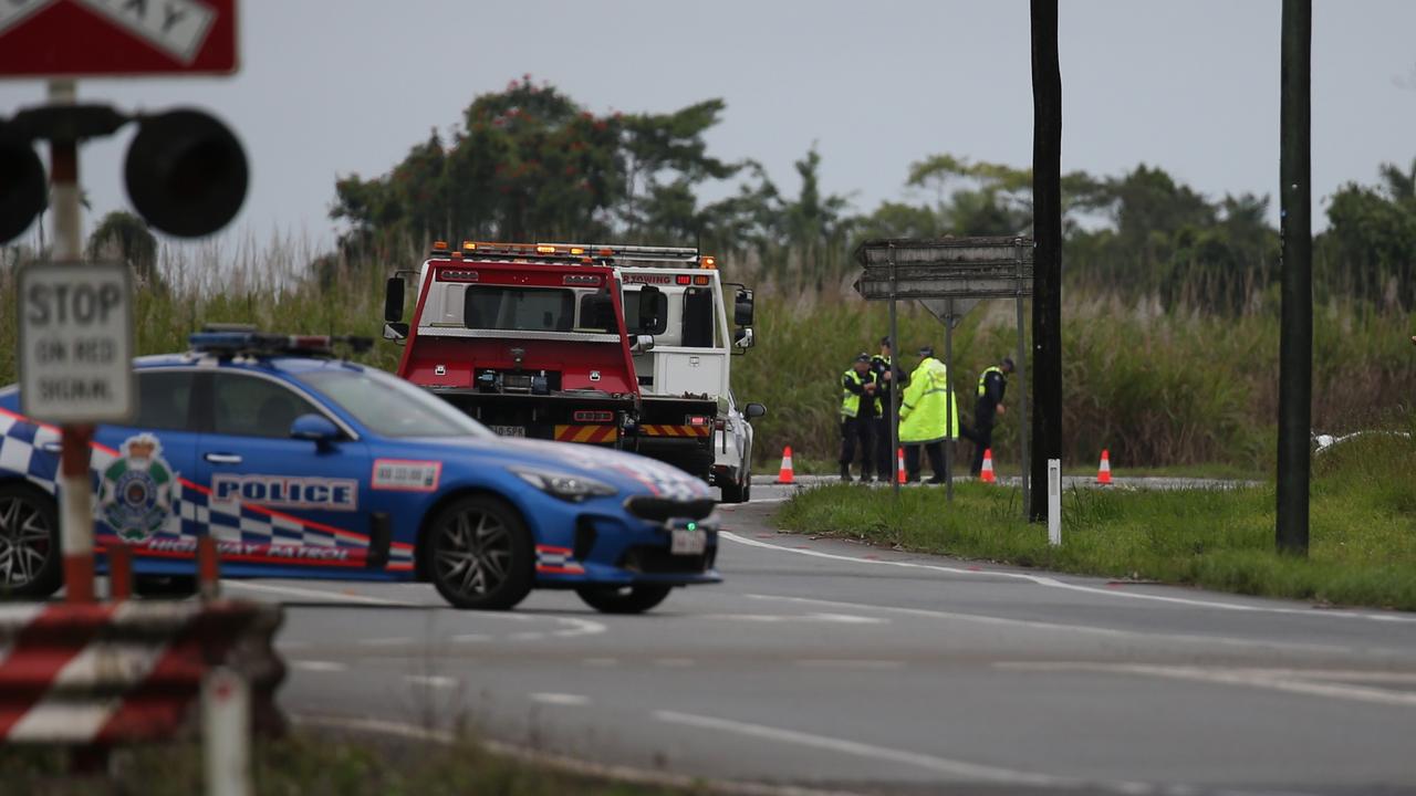 The highway was blocked from the north near Jubilee Rd on Friday August 9, 2024. Picture: Arun Singh Mann