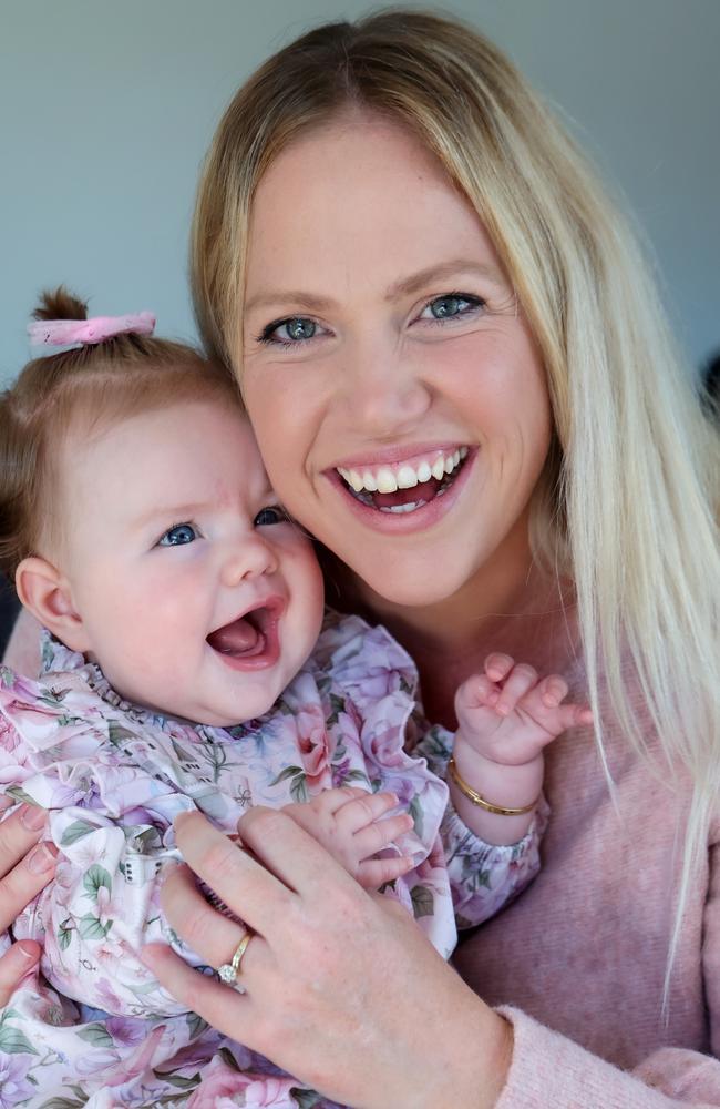 Hollie Bennett and her daughter Bonnie. Picture: Ian Currie