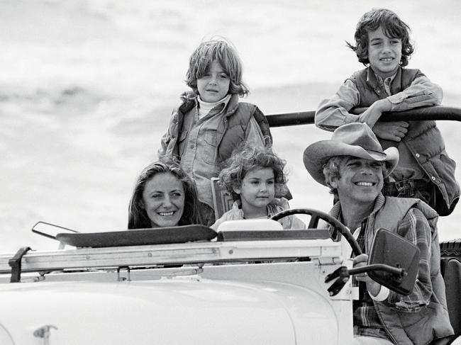 David Lauren, top left, with parents Ricky and Ralph Lauren, and siblings, Dylan, middle, and Andrew, top right, in the 1970s. Picture: courtesy of Ralph Lauren