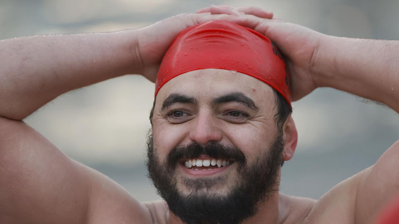 Dark Mofo Nude Solstice Swim 2024 at Long Beach Sandy Bay. Picture: Nikki Davis-Jones