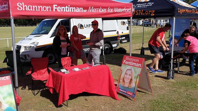 Some of the stall holders at the new Tansey Park Markets.