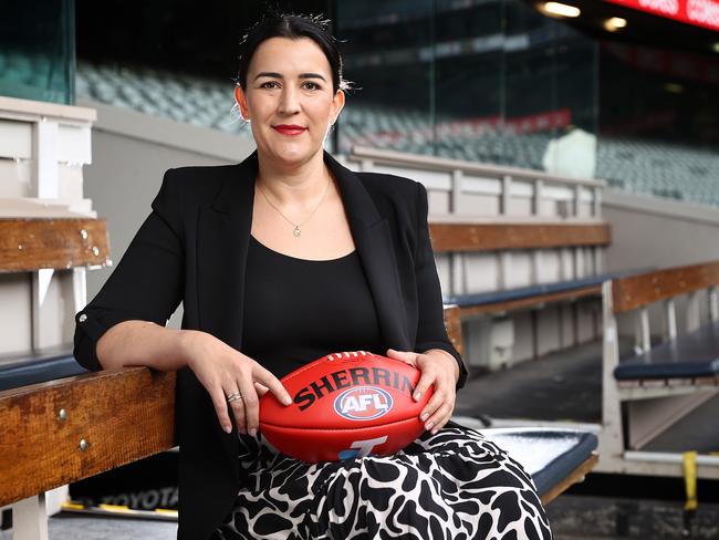 Laura Kane will work with new AFL CEO Andrew Dillon. Picture: Michael Klein