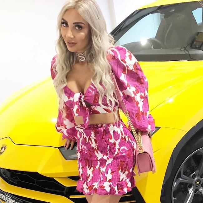 The yellow Lamborghini has received a lot of social media attention. Picture: Instagram 