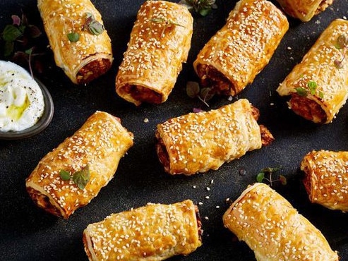 Sweet potato and feta rolls.