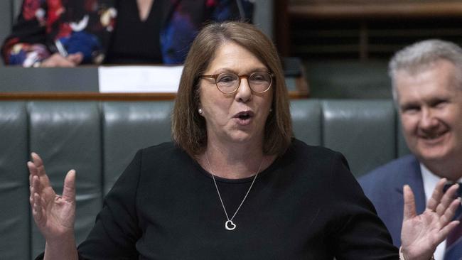 Catherine King, Minister for Infrastructure, Transport and Regional Development of Australia during Question Time in the House of Representatives in Parliament House in Canberra. Picture: NCA NewsWire / Gary Ramage