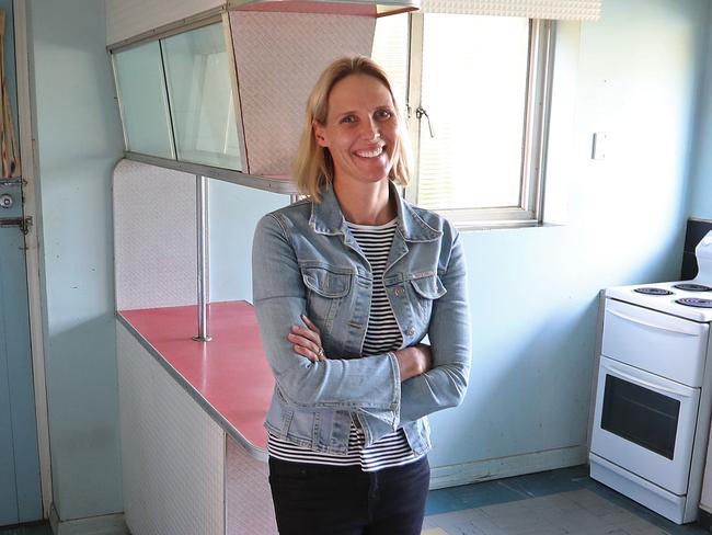 23/5/17:  Madame Butterfly, former Olympic swimmer Susie O'Neill at her  riverside art deco home being sold in Yeronga, Brisbane.  Looking out over two reaches of the Brisbane river, and with all its original features the property is a time capsual. Lyndon Mechielsen/The Australian