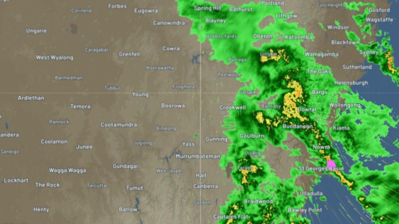 Flood warnings have been issues for swathes of NSW as the state faces another day of heavy rainfall. Picture: Weather Zone