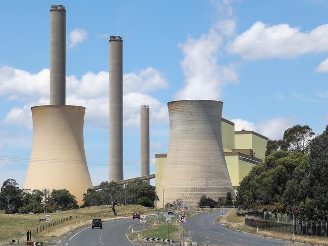 NETWORK SPECIAL.  MUST TALK WITH NETWORK PIC DESK BEFORE PUBLISHING.     The Loy Yang Power Station on the outskirts of the city of Traralgon in south-eastern Victoria. Picture: Ian Currie
