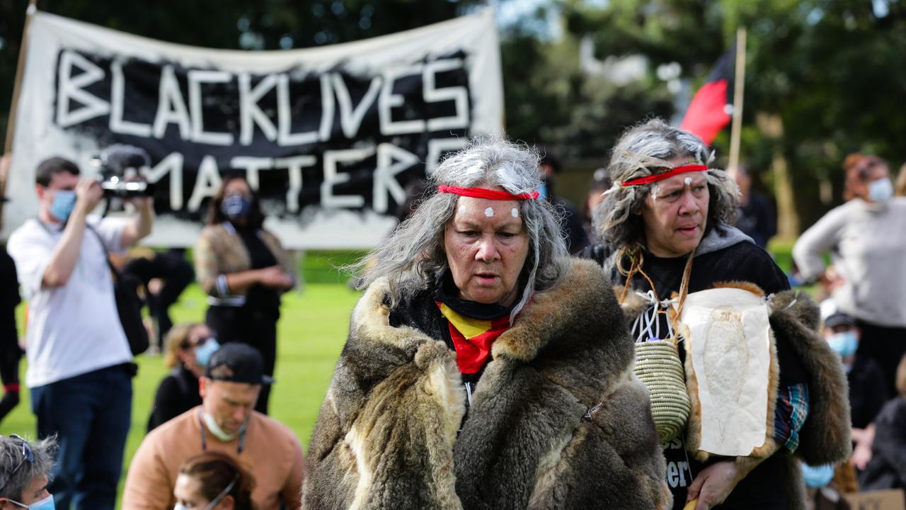 The movement has spread around the world including in Australia where protests and rallies have been organised on Facebook. Picture: NCA NewsWire / Gaye Gerard