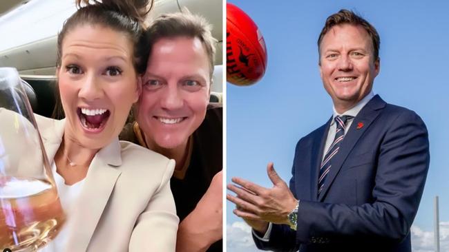 James Brayshaw and Lisa Christie. Photo: Instagram, @lisachristie88 and Channel 7.