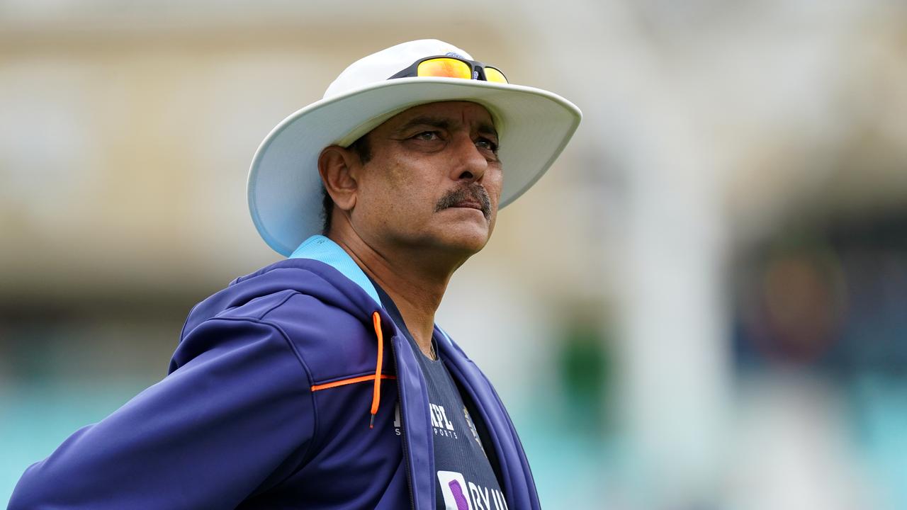 India coach Ravi Shastri during day one of the cinch Fourth Test at the Kia Oval, London. Picture date: Thursday September 2, 2021. (Photo by Adam Davy/PA Images via Getty Images)