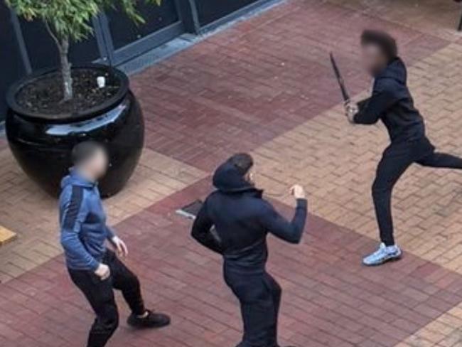Police said the groups had arranged to meet at the centre to fight. Picture: Supplied