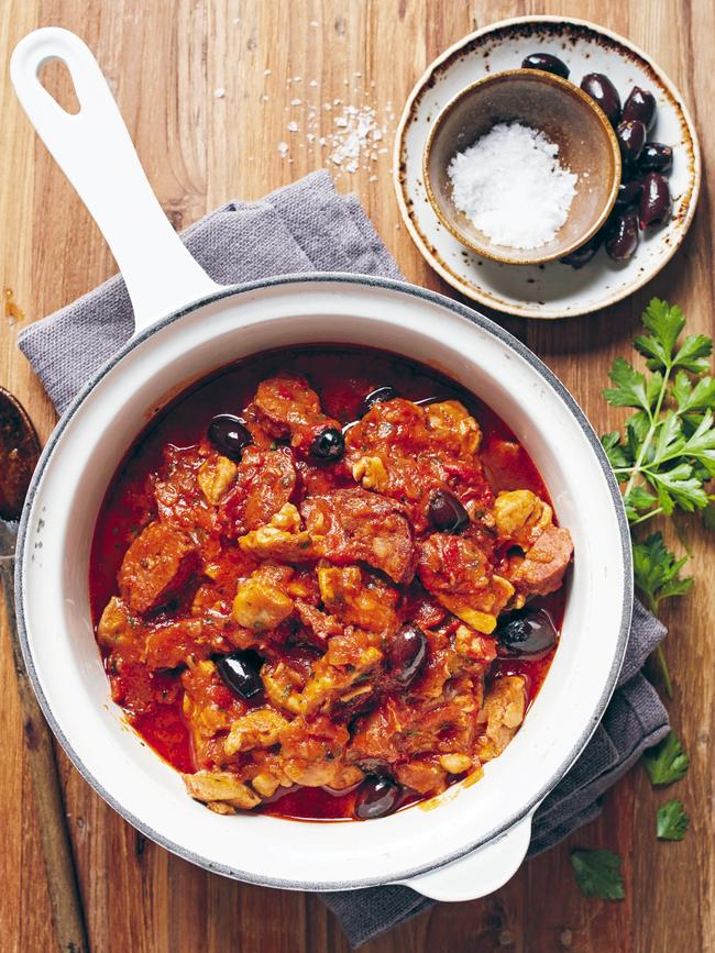 Chicken chorizo braise (recipe below).