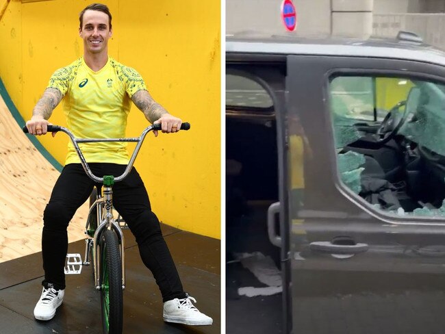 An Australian BMX star has been robbed after his car was broken into just days before he’s set to compete.Logan Martin revealed his personal items had been stolen in videos posted to Instagram, showing the smashed up van his things had been in.