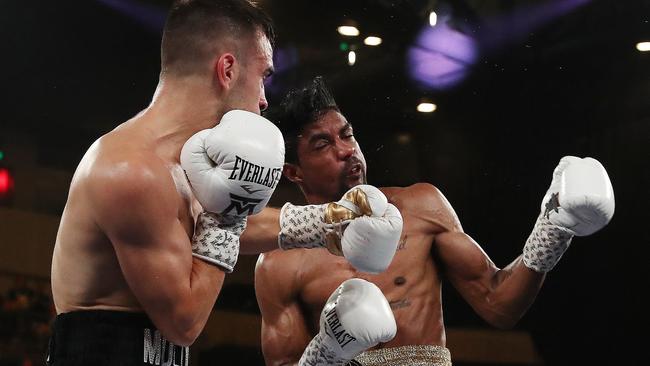 Andrew Moloney defeated Elton Dharry in Melbourne in late 2019. Picture: Michael Klein