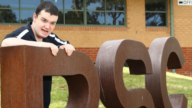 Former Bellarine Secondary College student Jake Richardson has been offered a 12-month funded employment position at his former school thanks to a Kids+ scholarship. Picture: Alison Wynd