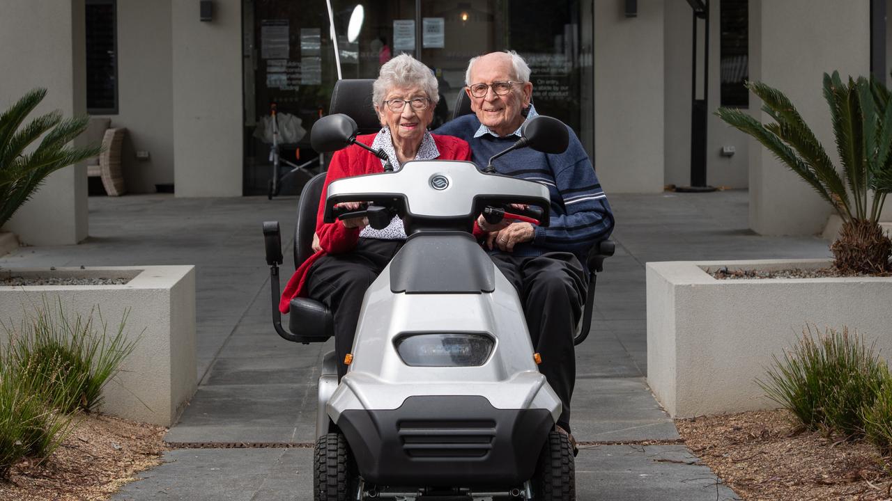 Gerald and Marguerite Edgar are celebrating their 75th wedding anniversary. Picture: Brad Fleet