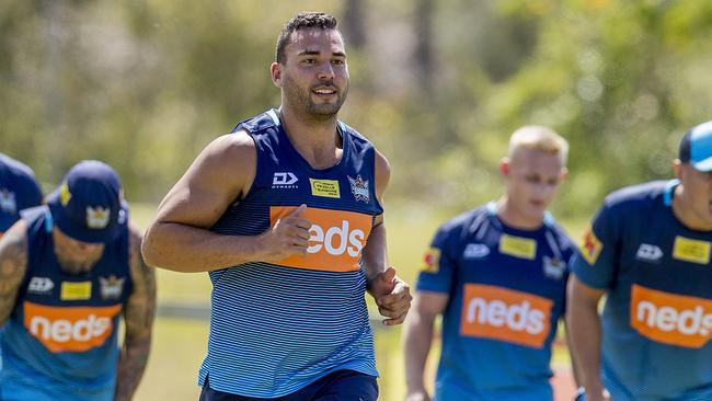 The Gold Coast Titans player, Ryan James, at pre-season training, Parkwood. Picture: Jerad Williams