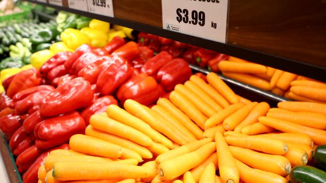 Poor retail prices for vegetables has been cited as a reason one in three surveyed vegetable growers are considering stepping away from the industry. Picture: Kelly Barnes