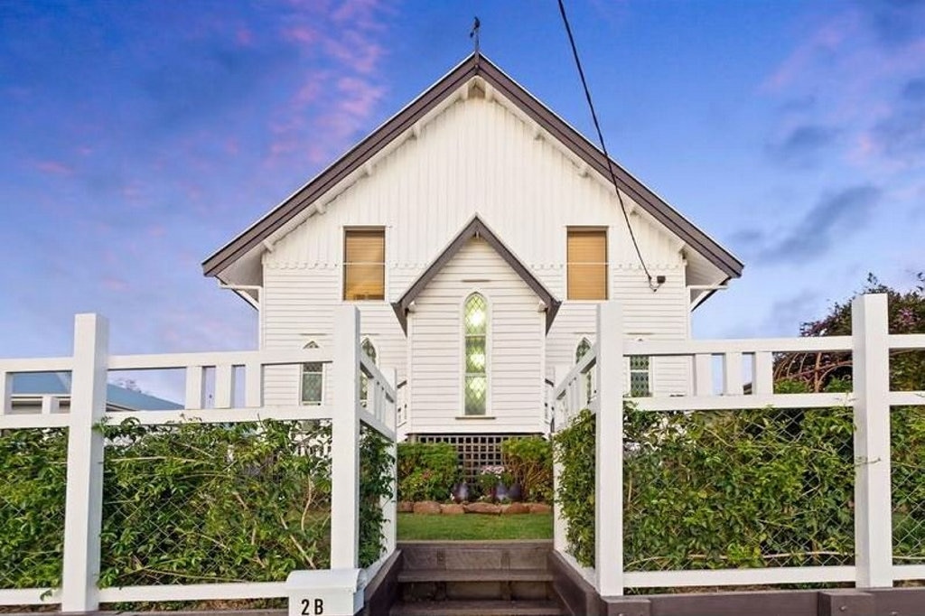 HOLY SALE: A former church in North Toowoomba, that has been turned into a beautiful home, is now for sale. Picture: Colliers International