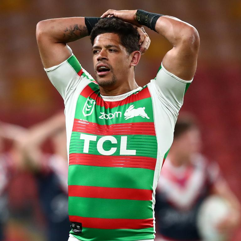 Dane Gagai is going to miss life on the left at the Rabbitohs. Picture: Chris Hyde/Getty Images
