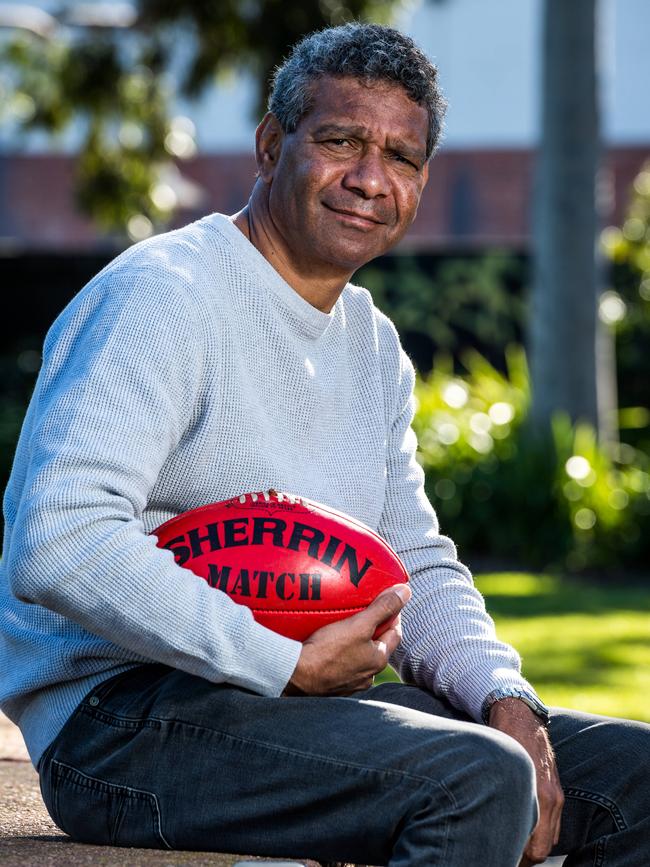 Former St Kilda player and TV host Gilbert McAdam. Picture: Jake Nowakowski