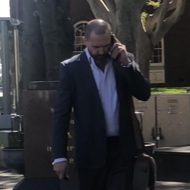 Dean Peter Dallwitz, 51, of Queenscliff, leaving Manly Local Court on Wednesday. Picture: Manly Daily