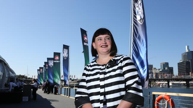 Bulldogs CEO Raelene Castle at the Pre Grand Final lunch at Darling Harbour.