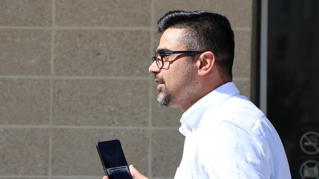 Alleged money launderer Karan Talwar leaves the ACT Magistrates Court on Monday. Picture: Blake Foden