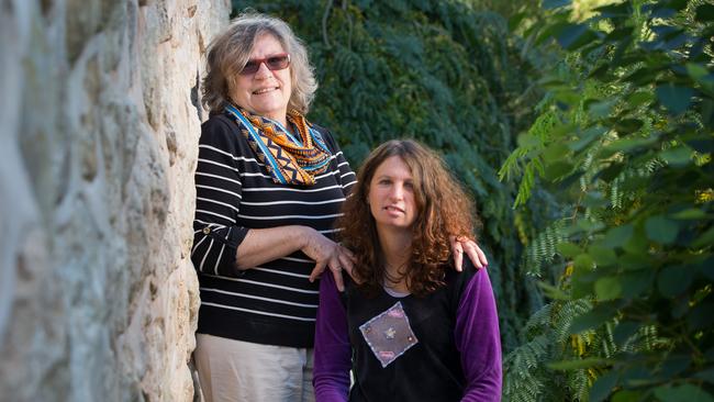 Sue Foster and daughter Nicky Foster at their Woods Point home.