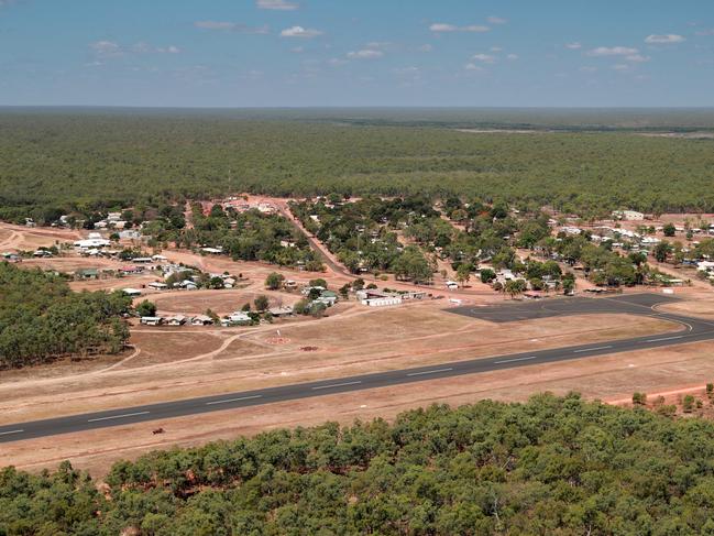 The community of Aurukun in North Queensland. Cape York Peninsula in Far North Queensland, Australia. It is the largest unspoiled wilderness in northern Australia and one of the last remaining wilderness areas on Earth. The land is mostly flat and about half of the area is used for grazing cattle. The relatively undisturbed eucalyptus wooded savannahs, tropical rainforests and other types of habitat are now recognized for their global environmental significance, but native wildlife is threatened by introduced species and weeds. Picture: Marc McCormack