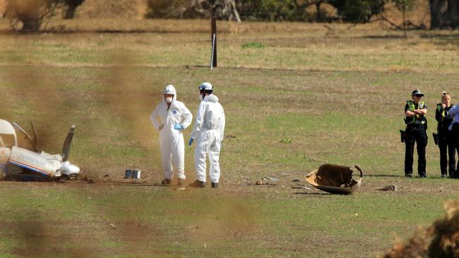 Police are investigating a plane crash at Mangalore. Picture: Mark Stewart