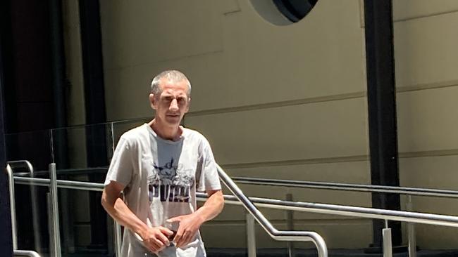 Glen Knock leaves Orange Local Court on November 27 after giving evidence in the case of Senior Constable Corey Ahling. Picture: Ryan Young