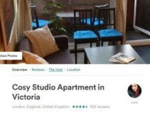 The social housing tenant advertised the property as a ‘cosy studio apartment'