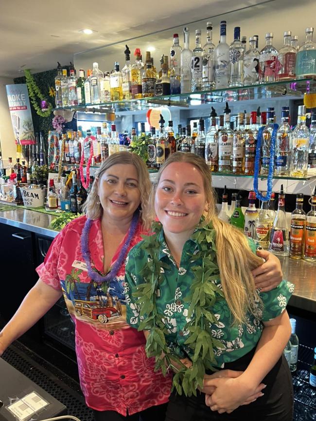 Raceview Hotel staff celebrating the evening. Picture: Facebook/Raceview Hotel