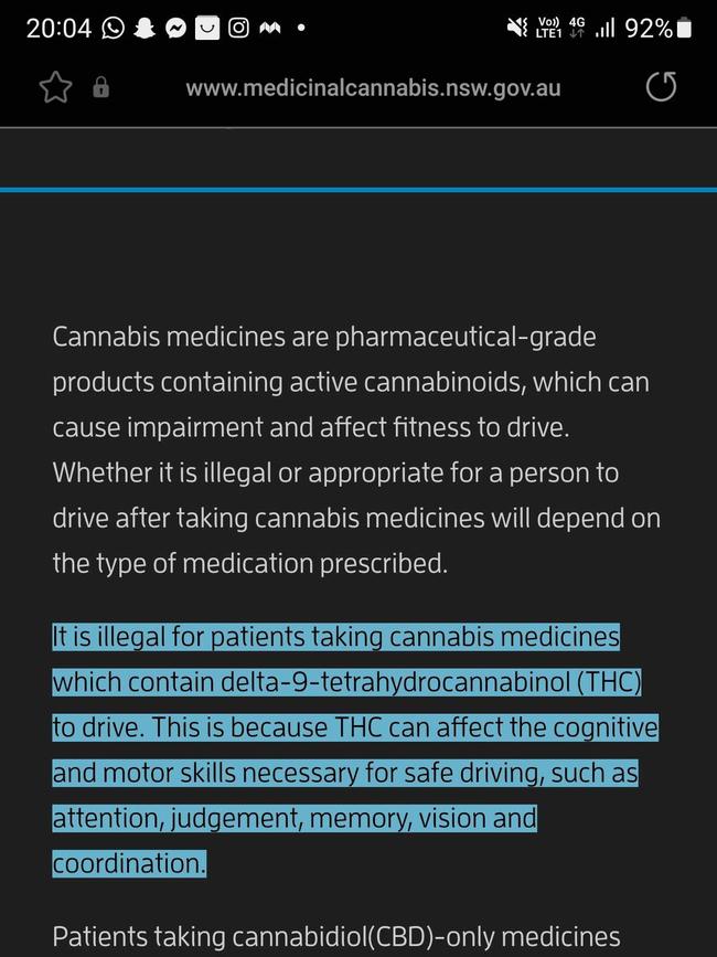 It warned people to pay attention to driving warnings on prescribed drugs.
