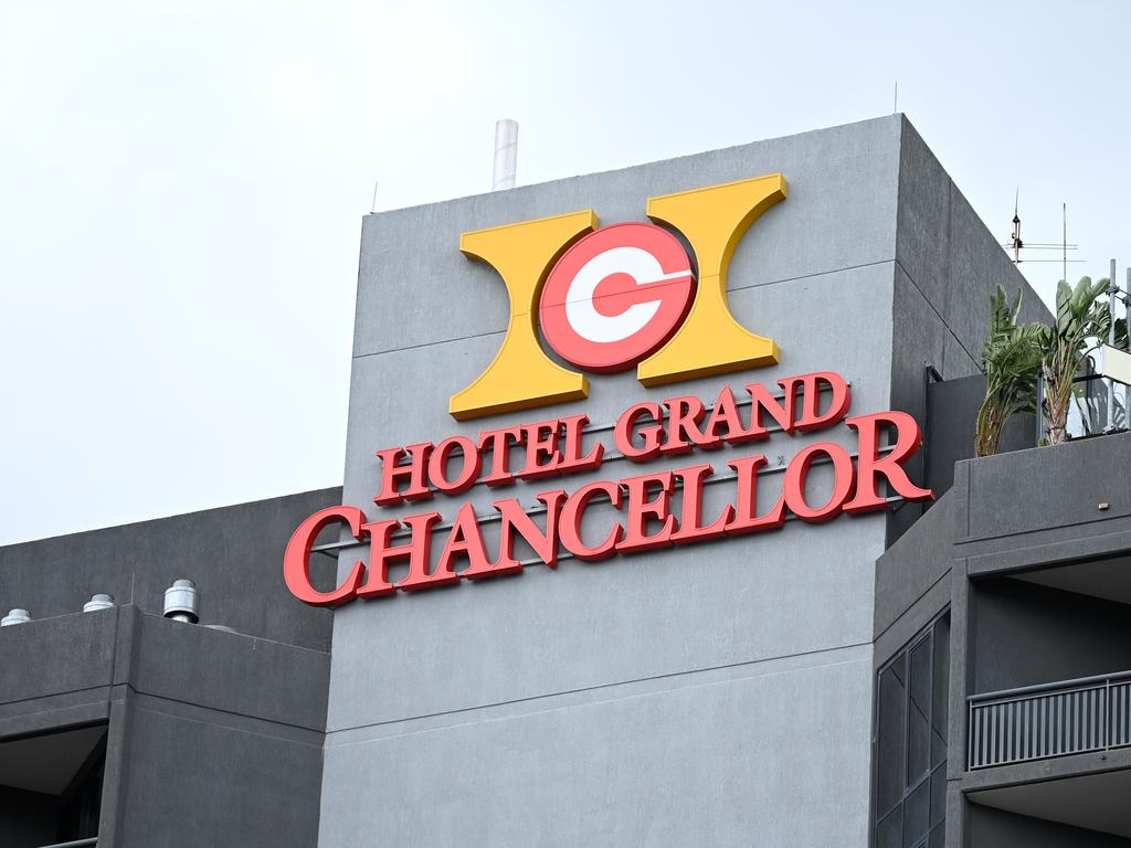 The deputy chief health officer said there appeared to be ‘no significant breach’ at the Hotel Grand Chancellor. Picture: NCA NewsWire / Dan Peled