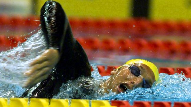 A teenage Ian Thorpe took the pool by storm. Credit: Nick Wilson/ALLSPORT