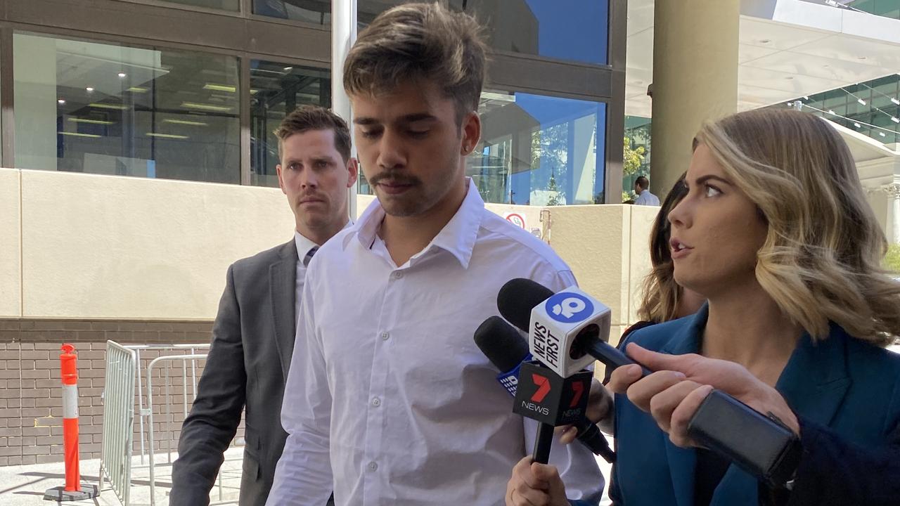 Former Sydney Swans player Elijah Taylor has been fined $5000 and granted a spent conviction for assaulting his ex-girlfriend at a Perth hotel. Picture: Angie Raphael/NCA NewsWire