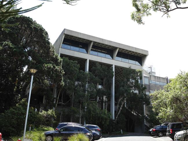 A section of the Northern Beaches Council Chambers at Dee Why. A council meeting on Tuesday night that in the past six years there had been 12 bullying and harassment claims made by staff. Picture: Virginia Young