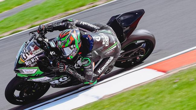 Brodie Gawith and Kawasaki Team Green during the Tracker Kawasaki Superteen Championship in 2024. Picture: supplied