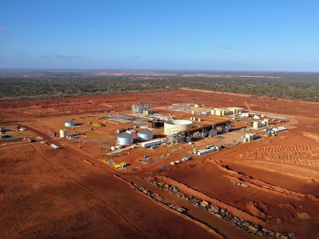 The Lynas Rare Earths Ltd. processing plant in Kalgoorlie, Western Australia, on Wednesday, Aug. 3, 2022. Lynas, the only key supplier of the critical minerals outside China, has won further financial backing from Washington to build a plant in the US. Photographer: Carla Gottgens/Bloomberg via Getty Images