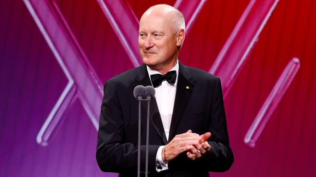 Qantas chairman Richard Goyder is due to leave the airline in October and faces a key Woodside vote next week. Picture: Dylan Burns via Getty Images