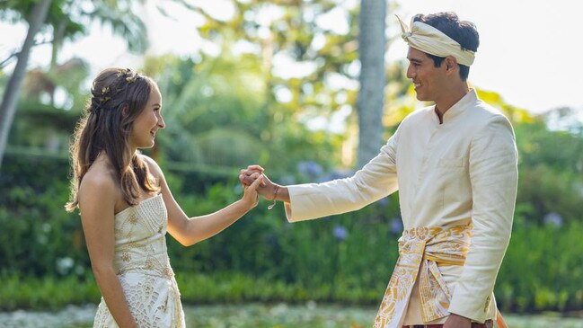 A scene from Ticket to Paradise filmed at Mt Cotton Rainforest Gardens near Redland Bay.