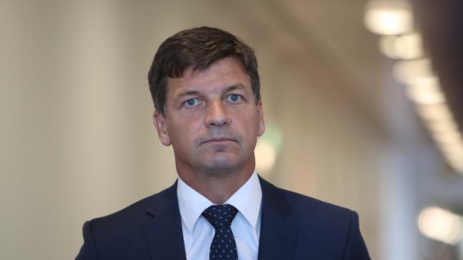 Cabinet Minister Angus Taylor confirmed the government will seek to pass laws to enable unions which repeatedly break the law to be deregistered. Picture: Kym Smith