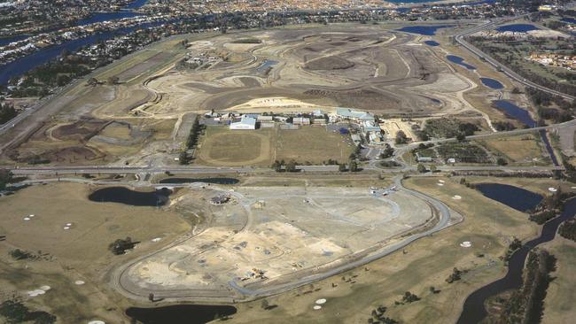 The Emerald Lakes site being cleared in the early 2000s.