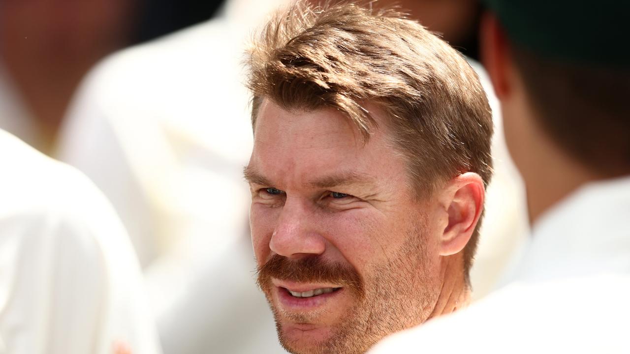 ADELAIDE, AUSTRALIA - DECEMBER 08: David Warner of Australia looks on during day one of the Second Test Match in the series between Australia and the West Indies at Adelaide Oval on December 08, 2022 in Adelaide, Australia. (Photo by Chris Hyde/Getty Images)