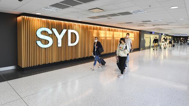 Sydney International Airport’s arrivals hall is slowing starting to fill up again. Picture: James D. Morgan/Getty Images