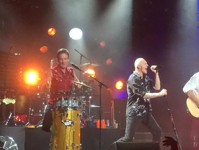 Midnight Oil in concert in Rockhampton 2017.